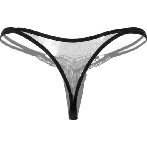 Hot Sexy Faux Pearl String Massage Underwear Briefs Lady G-String