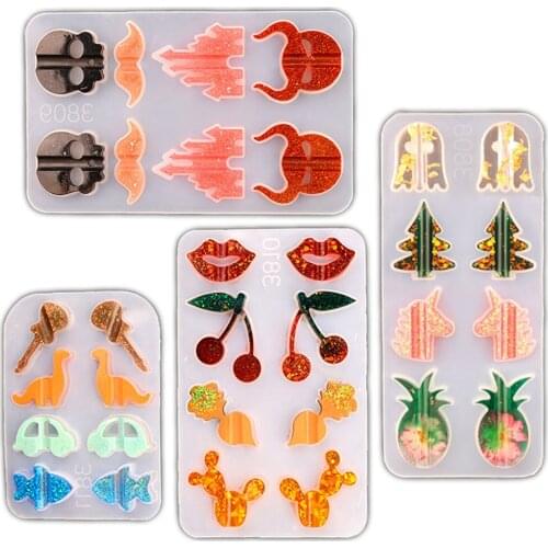 Silicone Cup Straw Mold Fruit Animal Creative Resin Mold For DIY Handmade Crystal Epoxy Glue Straw Buckle Accessories Crafts