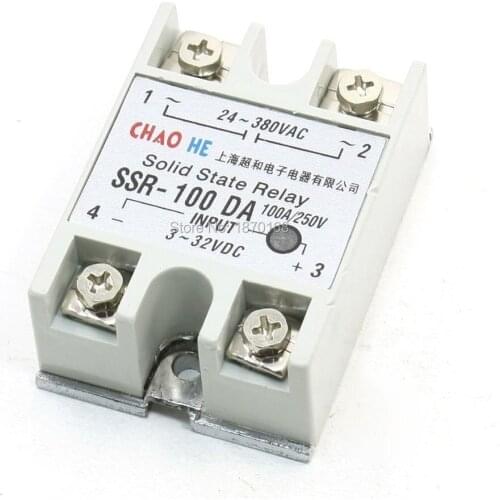 SSR-100DA temperature control AC 24 V - 380 V Output Relay Solid state, 100A SSR-100DA