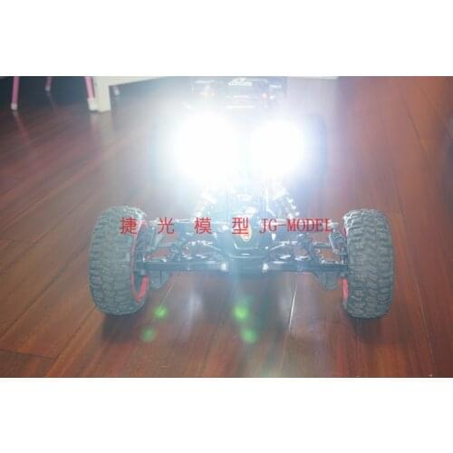 Super LED Bright Headlights And Taillight For Rovan KM HPI 1/5 BAJA 5B 5T