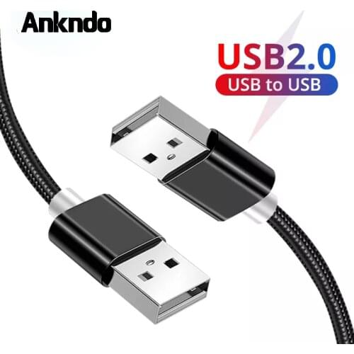 Usb To Usb Extension Cable Usb2.0 Type A Male To Male Data Cable For Radiator Hard Disk Webcom Camera Nylon Cord Extender Wire