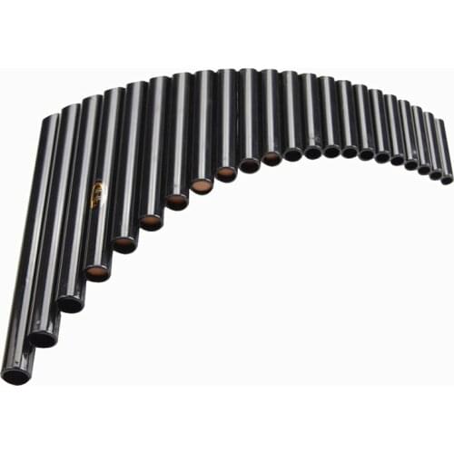 High Quality PanFlute 22 Pipes ABS Panpipe G Key Right / left hand Black Color Musical Instruments Tunable flauta Xiao