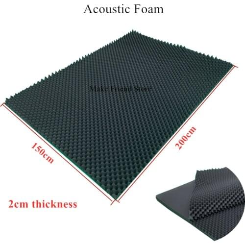 1PC 150x200cm Studio Acoustic Foam Sound Foam Large Size 59x79inch Egg Soundproof Absorption Treatment Panel 2cm Thickness