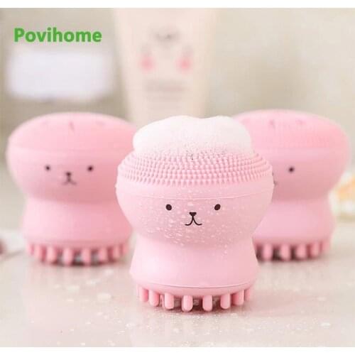 1pcs Facial Exfoliating Blackhead Cleansing Brush Tool Deep Cleaning Face Brushes Face Skin Care Machine Facial Cleansing Brushe