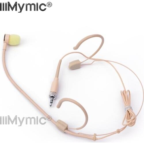 Perfect for Singing Concert !! PRO Headset Microphone 3.5 mm Lockable Cardioid Condenser Mic for Sennheiser Wireless Bodypack