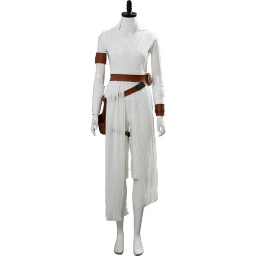 Star Cosplay Wars Cosplay Rey Costume Uniform Tops +Pants Suit Halloween Carnival Costume