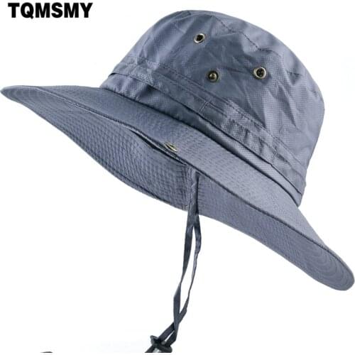 TQMSMY Unisex Bob Summer Bucket Hats Outdoor Fishing Wide Brim Hat UV Protection Cap for men women Hiking Hats for men TMP21