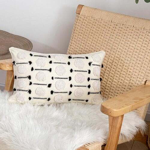 Moroccan Short Plush Bohemia Throw Pillow Covers Pillowcases Hotel Farmhouse