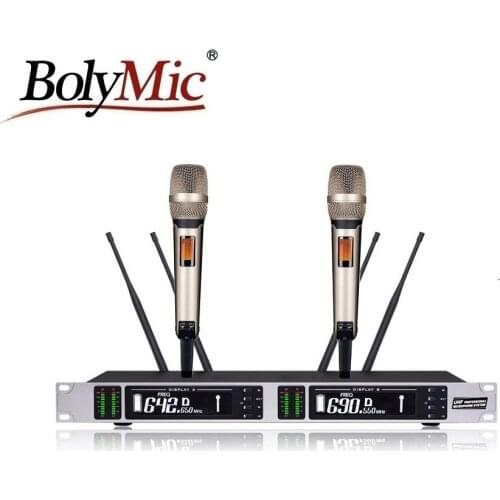 Bolymic karaoke microphone wireless uhf professional Wireless Microphones