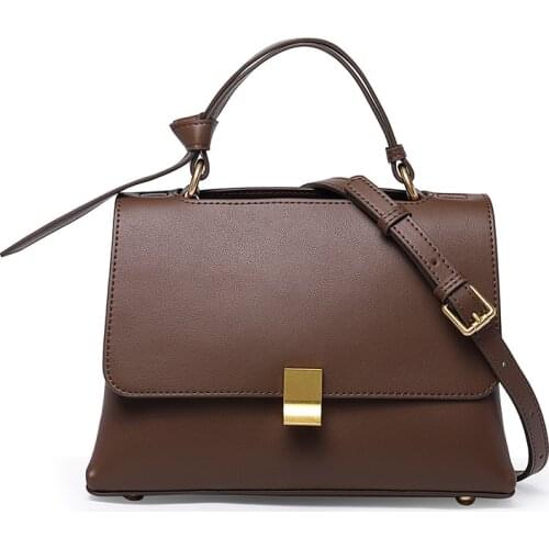 Fashion Genuine Leather Handbag Tote Bags For Women Brand Designer Luxury Ladies Shoulder Messenger Bag Retro Crossbody Flap Bag