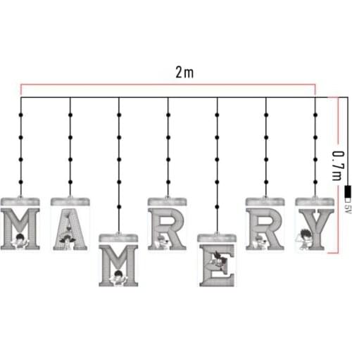 Diy English Letter Sign Led Night Light Marry Me Marriage Proposal Decor Photo Prop Hanging Light Letter Decor Marry Me