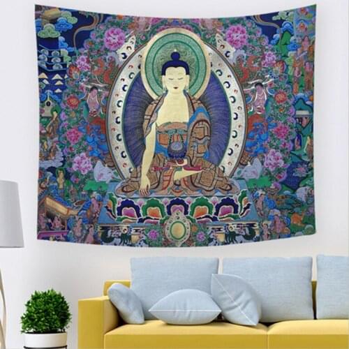 Mandala Buddha tapestry wall hanging blanket mural drop shipping home decor wall carpet