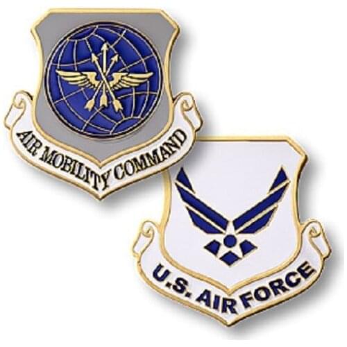 Low price Custom coin hot sales U.S. Air Force / Air Mobility Command Challenge Coin High quality metal coins FH810188