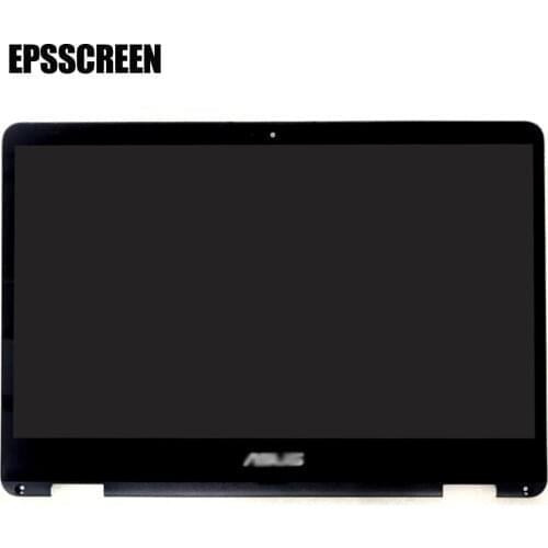 New 14'' For ASUS VIVOBOOK FLIP 14 TP410 TP410U TP410UA TP410UR lcd display touch screen lcd assembly With frame digitizer panel