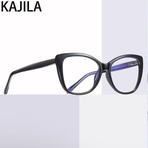 Anti Blue Light Blocking Computer Glasses Flame Women 2020 New Arrival Flat Mirror Ladies Cat Eye Glasses lunette lumiere bleue