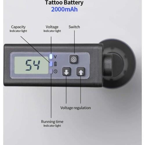 Portable Wireless Tattoo Power RCA DC Connector for Rotary Pen Machine Supplies C1FF