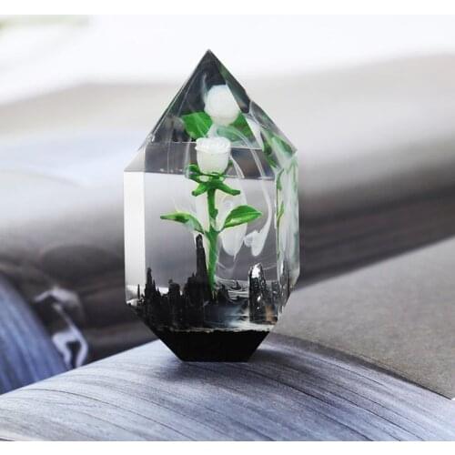 DIY 3D Mini Rose Shape Epoxy Model Crafts Jewelry Making Silicone UV Resin