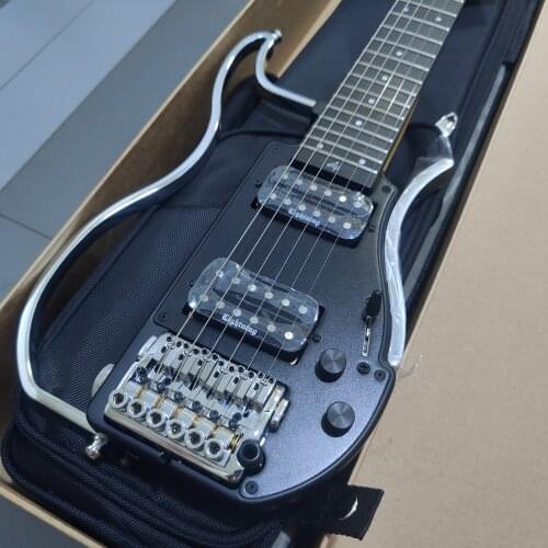 ALP guitar ads-201h folding travel silent headless electric guitar rock performance lead double rocker electric guitar