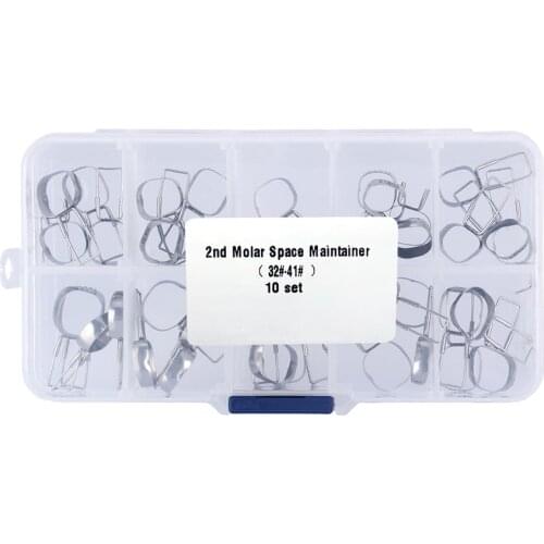 Dental 10set /box 1st Molar Orthodontic Gap Retainer Braces Preformed 2nd Molar Space Maintainer Bands 32#-41