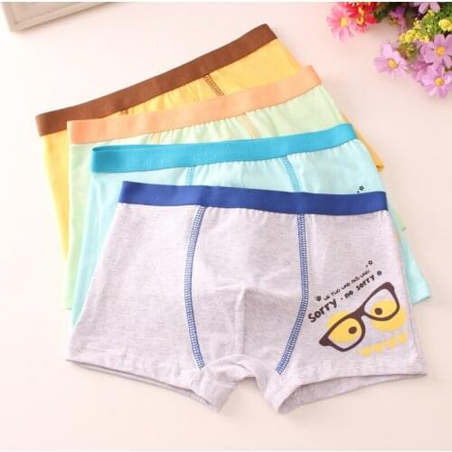 New Boys Underwear 2018 New 6 Pcs/Lot Striped Boxer Teenager Panties Cotton Baby Boy Briefs Soft Comfortable Underpants 2 -12 y