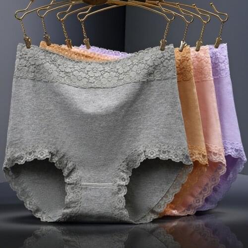 Womens briefs Comfortable Cotton High waist underwear Women Sexy Ultra-thin High Elasticity for ladies Panties