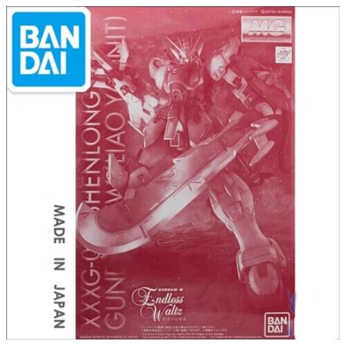 Japaness Bandai Original MG 1/100 PB W Endless Waltz Shen Long GUNDAM Mobile Suit Kids Toys MG 1/100 XXXG-01S