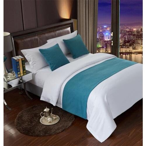 Green Bed Runner and Cushion Sets for hotels