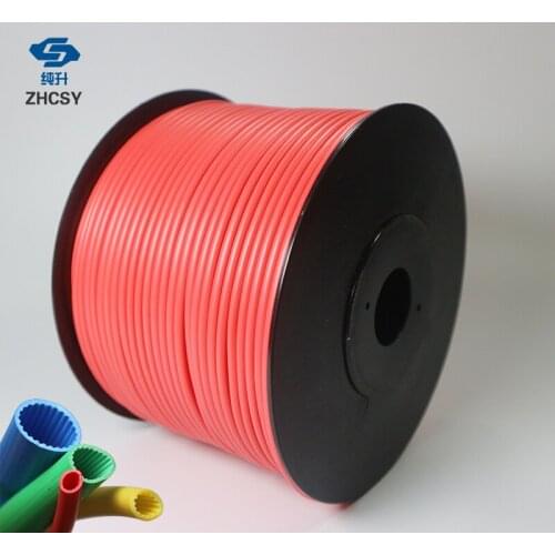 10M Free shipping red color PVC tube PVC sleeve for tube printer, wire marking machine ,cable ID printer, electronic lettering
