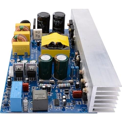 1000W class D high power digital mono power amplifier with switching power supply integrated board with heatsink