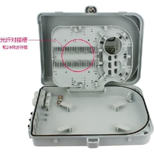 24cores Indoor/Outdoor PC ABS metal FTTH Splitter Distribution Boxes Fiber Cable Distribution Box