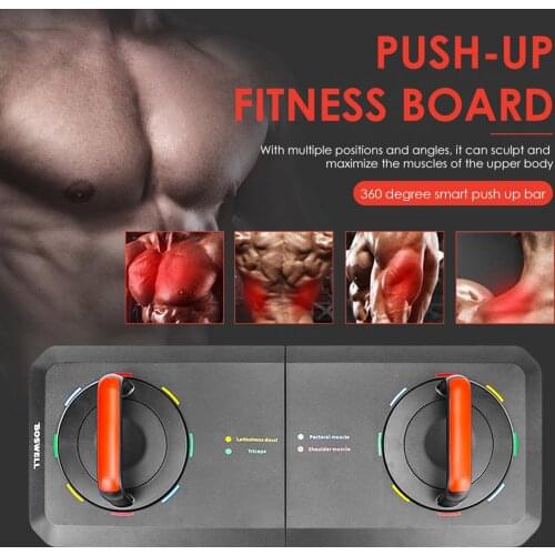 9 in 1 360 Spin Push Up Rack Board Comprehensive Exercise Gym Fitness Equipment chest, shoulders, back and arms