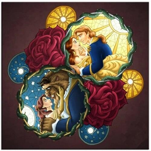 Disney Diamond Embroidery Diy Diamond Painting Cross Stitch Beauty Beast Full Square 5D Needlework Mosaic Home Decor