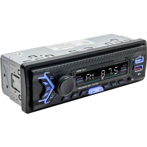 1Din Car Radio Stereo Player Bluetooth Multimedia MP3 Player 12V Auto Radio FM/AUX/USB/SWC/TF Subwoofer Autoradio