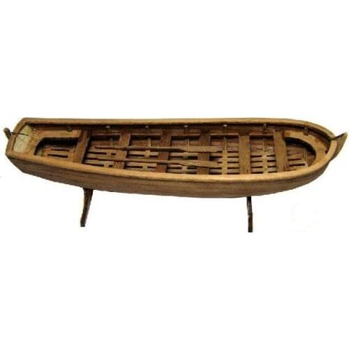 Free shipping Scale 1/50 ancient classic wooden lifeboat model kits The 180mm Russian Long boat model