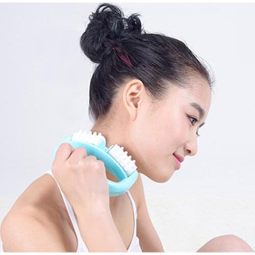 D Type Fat Control Dual Roller Massager Cellulite Abdomen Legs Fast Anti Fatigue