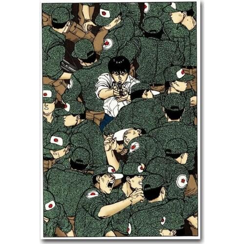 D0703 Akira Red Fighting Japan Anime Silk Fabric Poster Art Decor Indoor Painting Gift