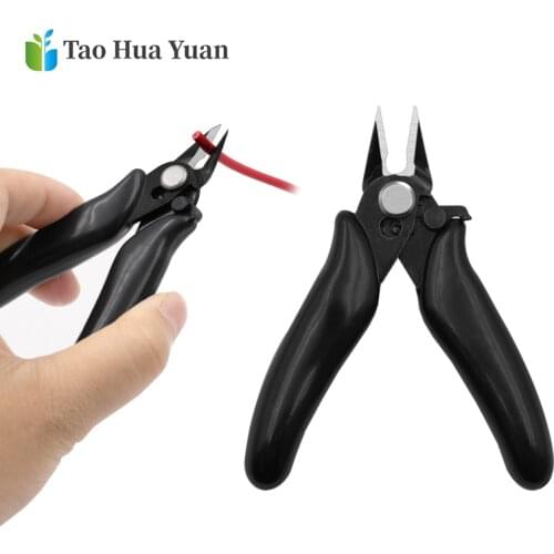 Diagonal Pliers 3.5 Inch Mini Wire Cutter Small Soft Cutting Electronic Pliers Wires Insulating Rubber Handle Model Hand Tools A