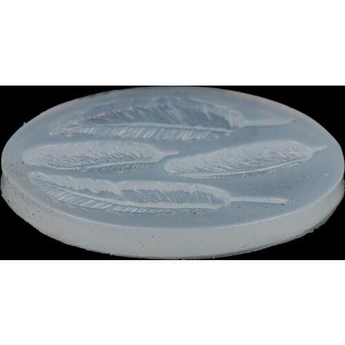 Epoxy Siliconen Mal DIY Handgemaakte Veer Hars Mallen Voor Hanger Sieraden Maken Gereedschap