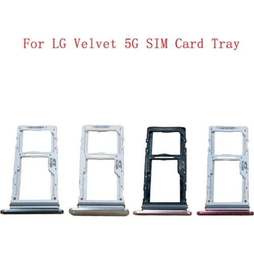 Memory MicroSD Card SIM Card Tray Parts SIM Card Slot Holder For LG Velvet 5G G900 Replacement Parts