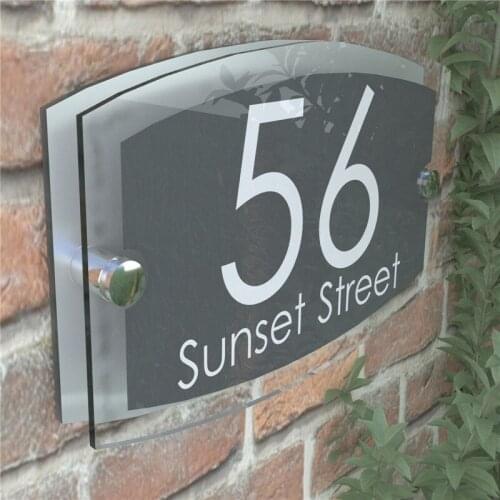 Classsic House Signs Plaques Door Numbers 1 - 999 Personalised Name Plate