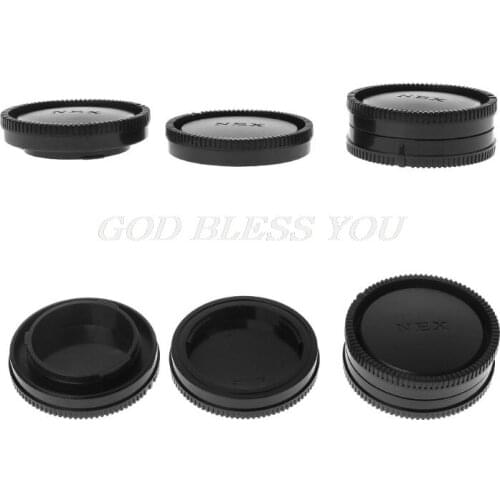Rear Lens Body Cap Camera Cover Anti-dust 60mm E-Mount Protection Plastic Black for Sony A9 NEX7 NEX5 A7 A7II Drop Shipping