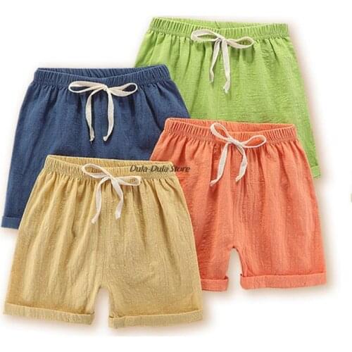 Summer Children Shorts Cotton Shorts for Boys Toddler Panties Girls Candy Color Shorts Kids Beach Short Sports Pants Baby 2-10T