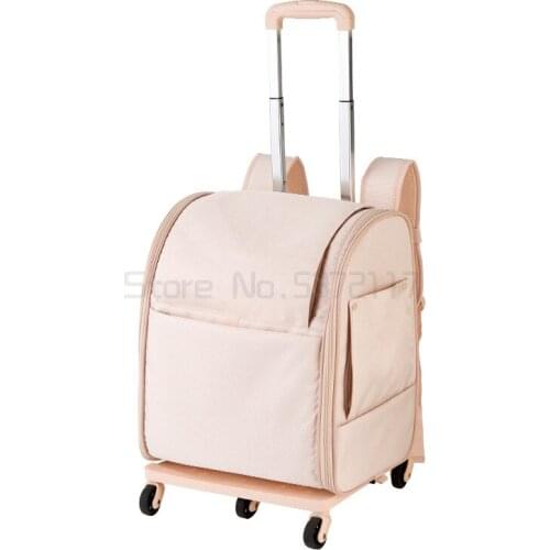 Summer breathable pet cat bag travel trolley case large capacity portable backpack large size going out kitten and dog bag