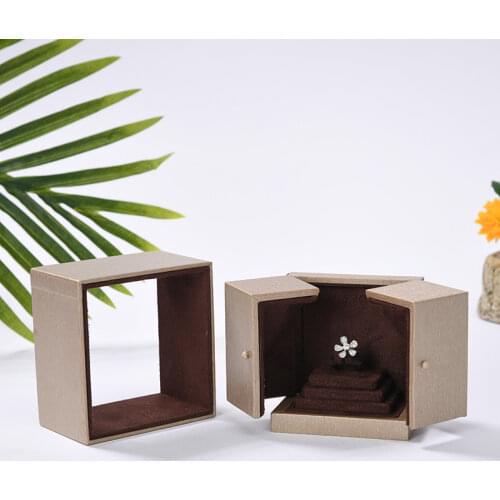 Fashion Ring Trinket Box Jewelery Box Champagne Gold championship ring Pendant Box