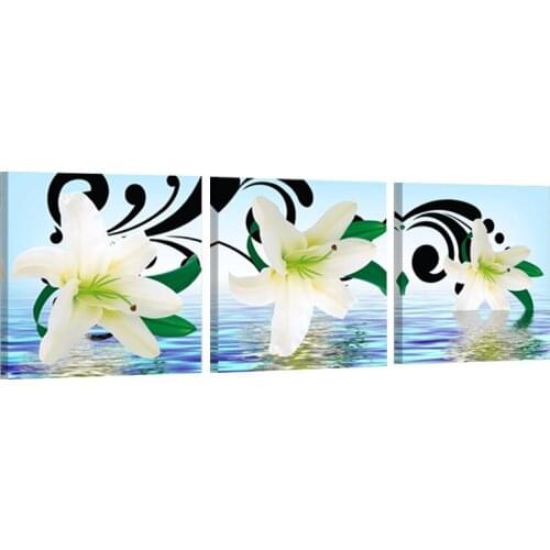 Lily Flower Living Room Wall Painting Canvas Wall Art Living Room Wall Decoration Picture Art Print Painting Modern W20-01