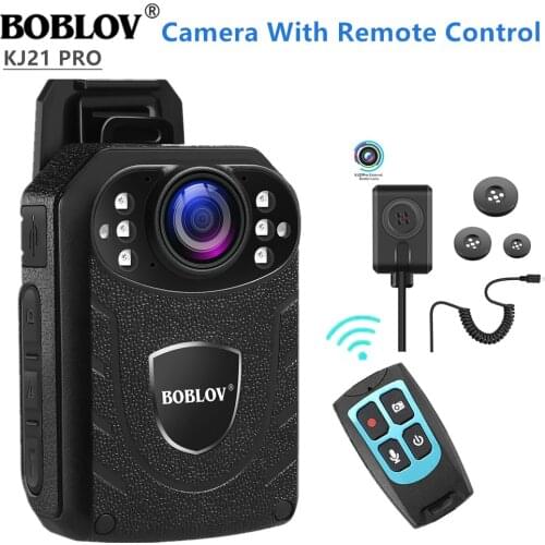 Boblov KJ21 Pro Body Worn Camera HD 1296P DVR Video Security Pocket Cam IR Night Vision Wearable Mini Camcorders police camera