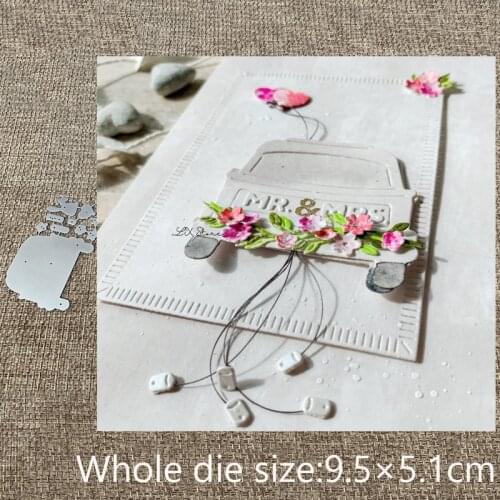 New Design Craft Metal stencil mold Cutting Dies Bunny car decoration scrapbook die cuts Album Paper Card Craft Embossing