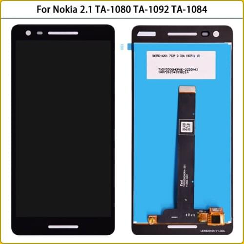 New 5.5 inch For Nokia 2.1 TA-1080 TA-1092 TA-1084 TA-1093 LCD Display Touch Screen Panel Digitizer Assembly Replacement Parts