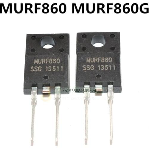 Original 10pcs/ MURF860 TO-220F 600V 8A