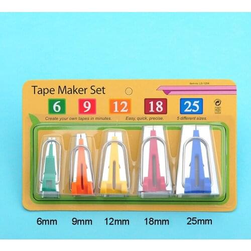 6mm 9mm 12mm 18mm 25mm DIY Hand Sewing Accessories Bias Binding Tape Makers Patchwork Special Edging Device Sewing Tool
